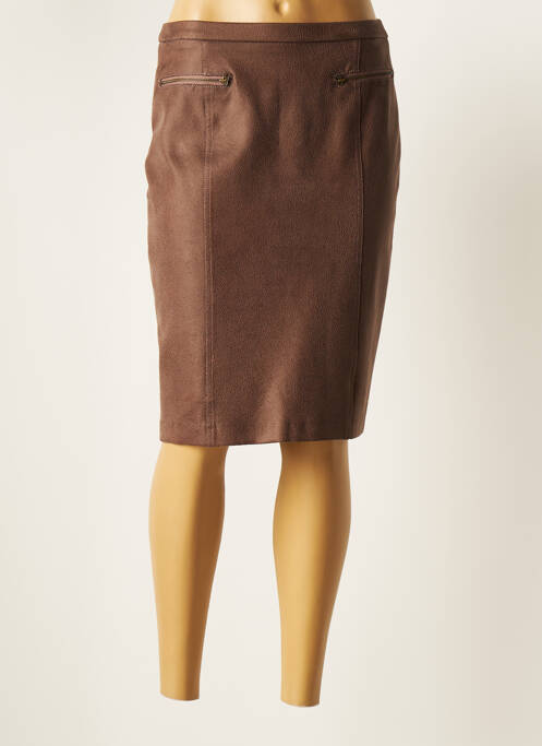 Fustă midi maro FRANCE RIVOIRE femeie