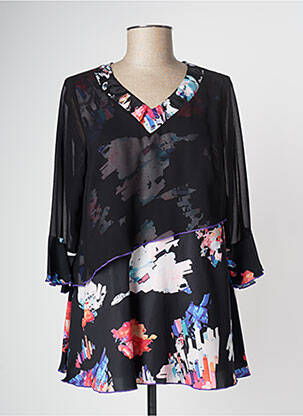 Tunică mâneci lungi negru MERI & ESCA femeie