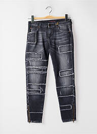Blugi cu croială slim broderie cu nituri mărime normală albastru TRUSSARDI JEANS femeie