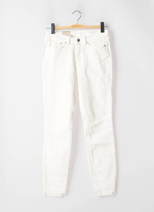 Blugi cu croială slim alb TOM TAILOR femeie