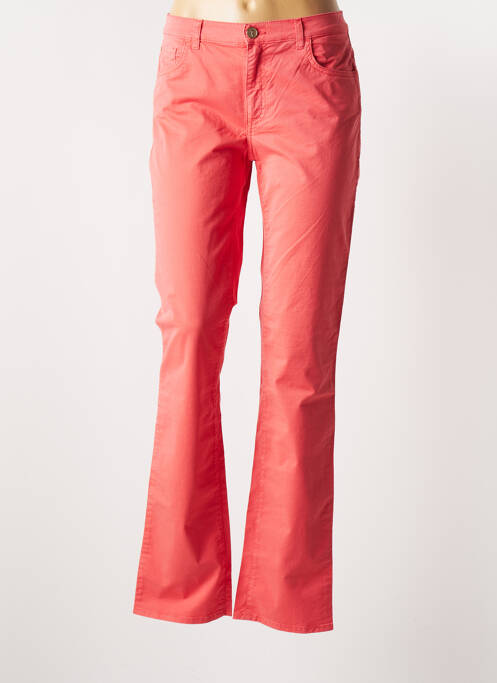 Pantalon drept roz TRUSSARDI JEANS femeie