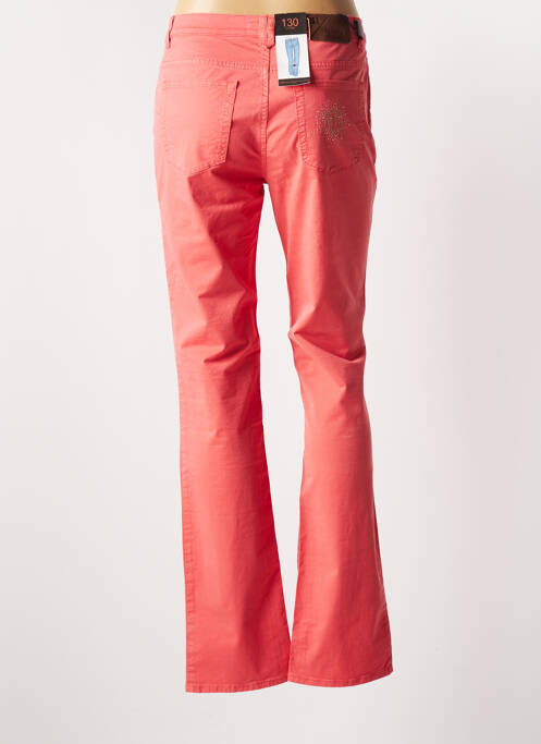 Pantalon drept roz TRUSSARDI JEANS femeie