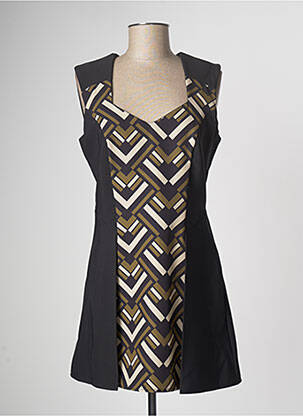 Rochie scurtă fără mâneci fără mâneci negru RINASCIMENTO femeie