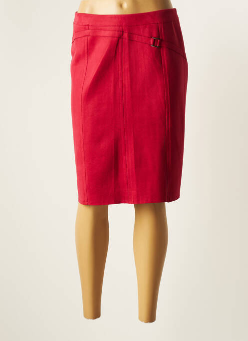 Fustă midi roșu CHRISTINE LAURE femeie