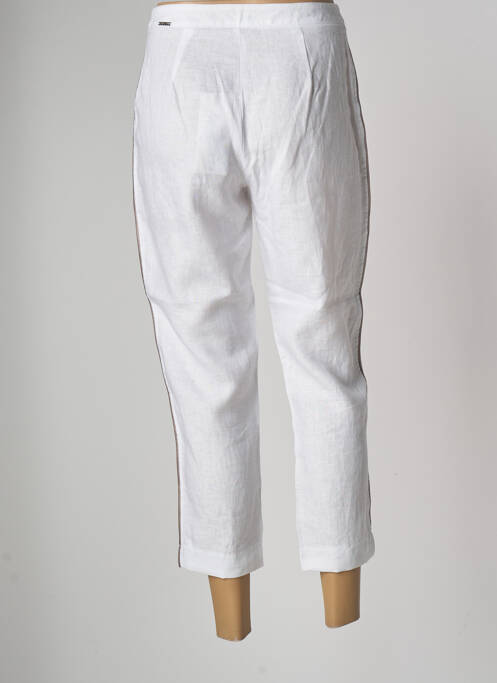 Pantalon trei sferturi alb MALOKA femeie