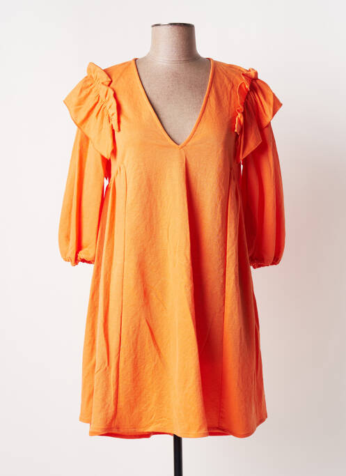 Rochie scurtă portocaliu TEMPERATURA femeie