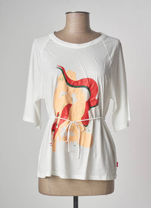 Tricou alb TEMPERATURA femeie