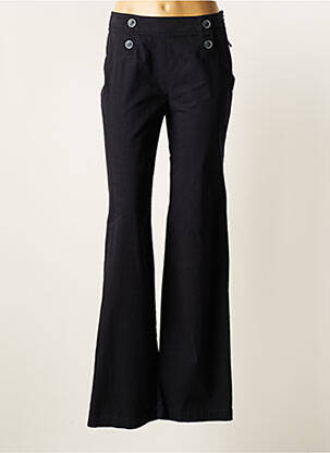 Pantalon evazat elasticitate talie înaltă albastru BRUNO SAINT HILAIRE femme