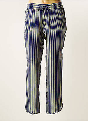 Pantalon drept albastru BRUNO SAINT HILAIRE femeie