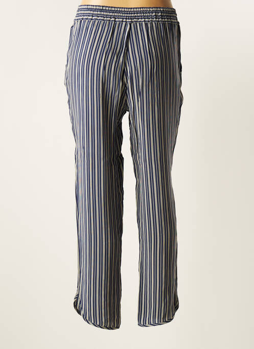 Pantalon drept albastru BRUNO SAINT HILAIRE femeie