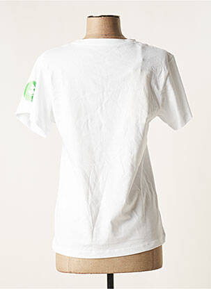 Tricou croială dreaptă mâneci scurte alb SAVE THE DUCK femeie