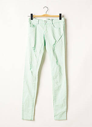 Pantalon slim verde ONLY femeie