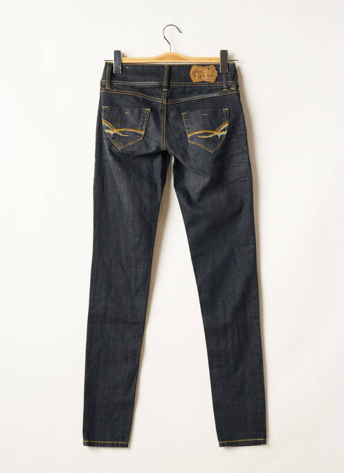 Blugi cu croială slim albastru GET INFECTED femeie