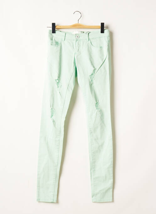 Pantalon slim verde ONLY femeie