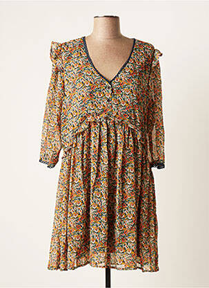 Rochie scurtă galben BY ONE femeie