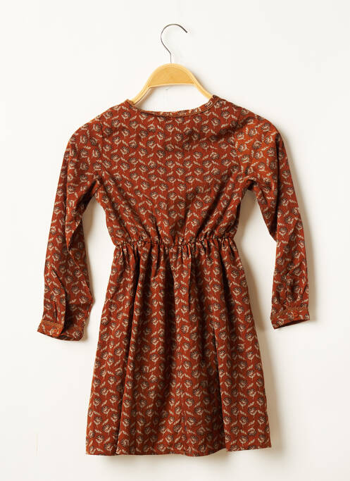 Rochie midi maro MINI MIGNON fată