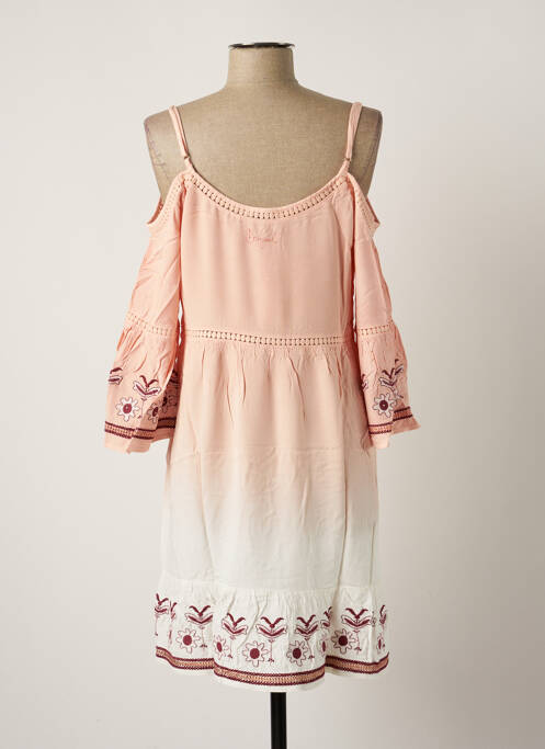 Rochie scurtă roz DESIGUAL femeie