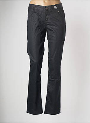 Pantalon drept elasticitate talie joasă negru DDP femeie