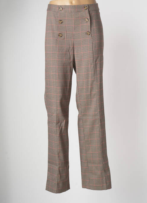 Pantalon drept bej LES P'TITES BOMBES femeie