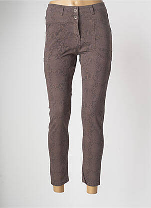 Pantalon 7/8 maro PAKO LITTO femeie