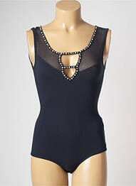 Body guler rotund fără mâneci albastru GUESS femme