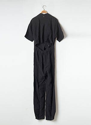 Salopetă-pantalon mâneci scurte mâneci scurte negru BSB femeie