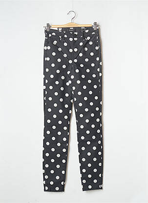 Pantalon slim broderie cu nituri mărime normală negru GUESS femeie
