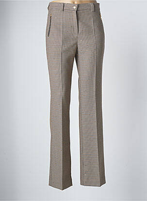 Pantalon drept bej NATHALIE CHAIZE femeie