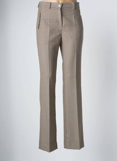 Pantalon drept bej NATHALIE CHAIZE femeie