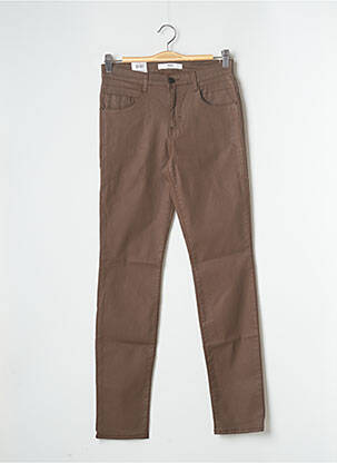 Pantalon slim maro BRAX femeie