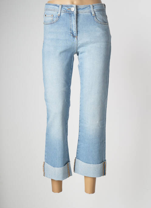 Blugi cu croială dreaptă efect uzat decolorat mărime normală albastru PENNYBLACK femme