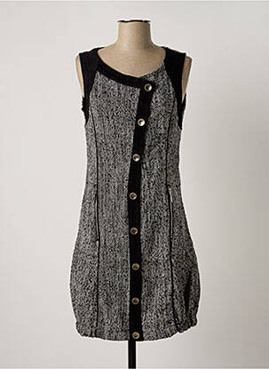 Rochie scurtă fără mâneci fără mâneci negru ARELINE femeie