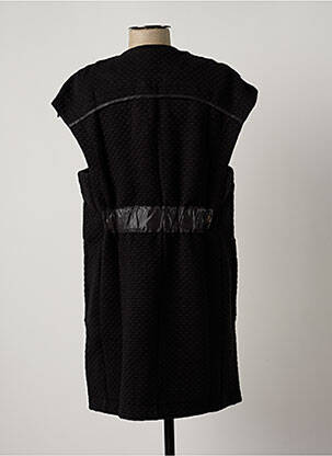 Rochie midi mâneci scurte mâneci scurte negru ARELINE femeie