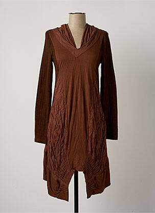 Rochie midi maro ARELINE femeie