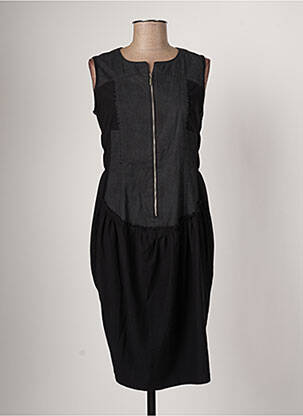 Rochie midi fără mâneci fără mâneci negru ARELINE femme