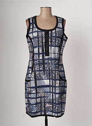 Rochie midi albastru ARELINE femeie