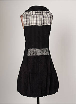Rochie midi fără mâneci fără mâneci negru ARELINE femeie