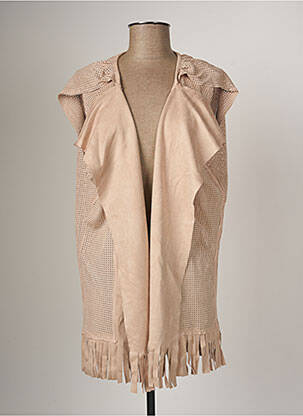 Vestă cu mâneci scurte roz ARELINE femeie