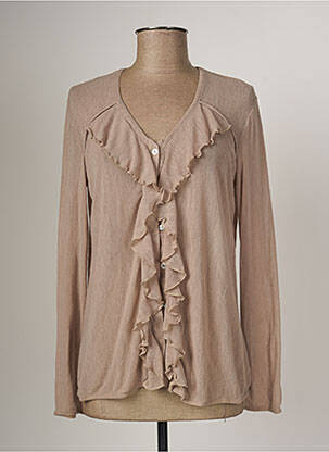 Vestă cu mâneci lungi roz ARELINE femeie