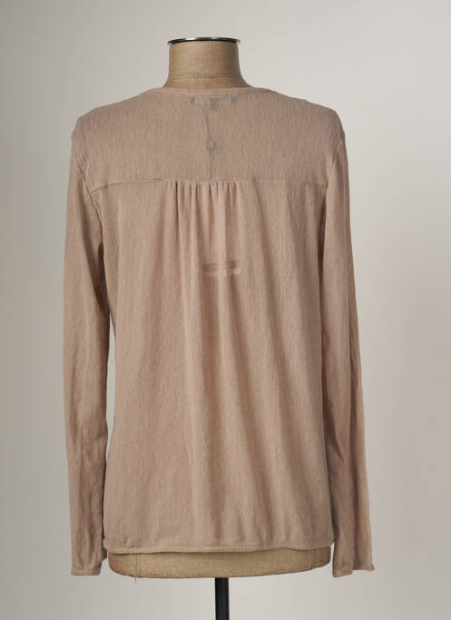 Vestă cu mâneci lungi roz ARELINE femeie