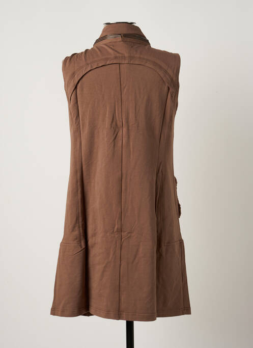 Rochie scurtă maro ARELINE femeie