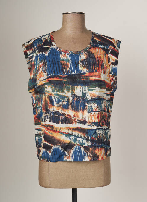 Top albastru ARELINE femeie