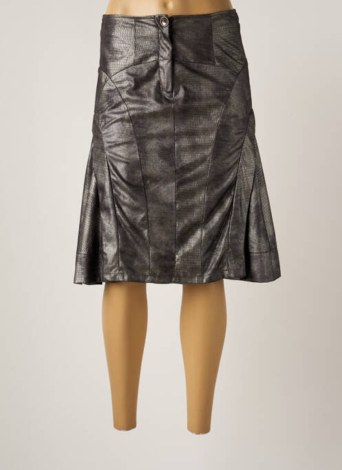 Fustă midi gri ARELINE femeie