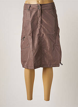 Fustă midi maro ARELINE femeie