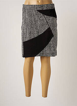 Fustă midi negru ARELINE femeie