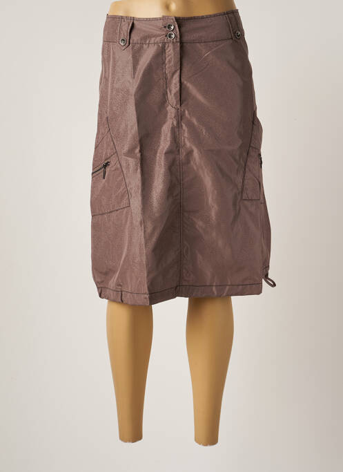 Fustă midi maro ARELINE femeie