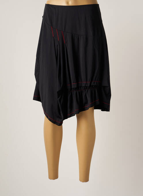 Fustă midi negru ARELINE femeie