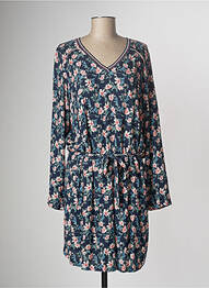 Rochie midi imprimeu floral mâneci lungi albastru MAE MAHE femeie