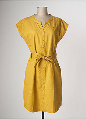 Rochie midi galben 7 SEASONS femeie