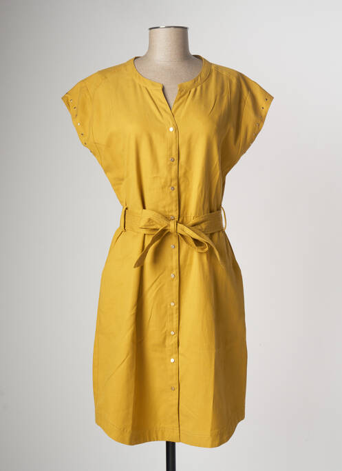 Rochie midi galben 7 SEASONS femeie